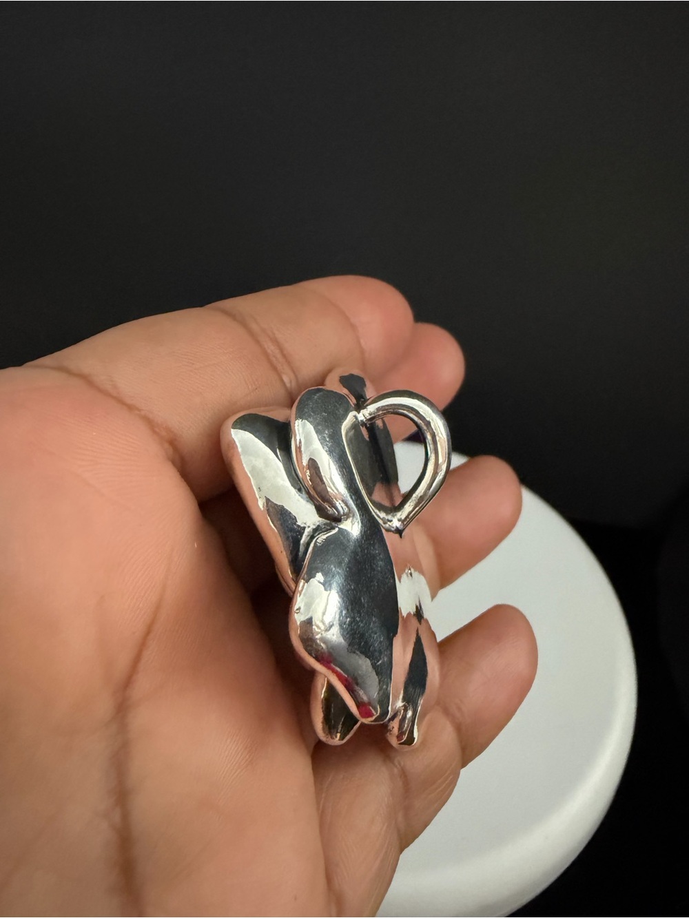 Huge Sterling Silver 925 Rose Pendant (only). - Picture 6 of 7